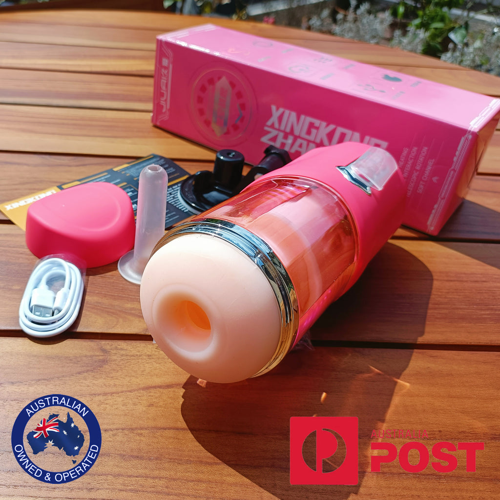 Automatic Telescopic Heating Male Masturbator Cup Stroker Sex Toy For Men