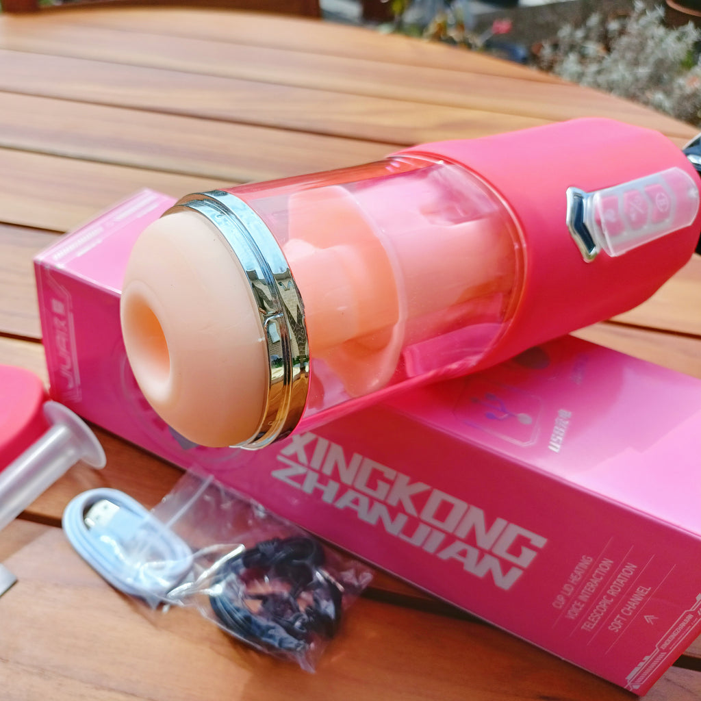 Automatic Telescopic Heating Male Masturbator Cup Stroker Sex Toy For Men